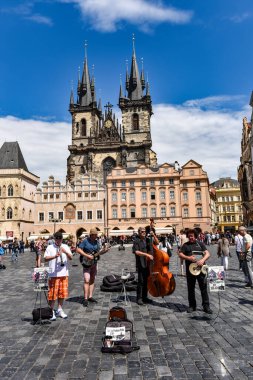 Prag, Çek Cumhuriyeti, 25 Haziran 2016: Eski Kent Meydanı, Prag, Çek Cumhuriyeti.
