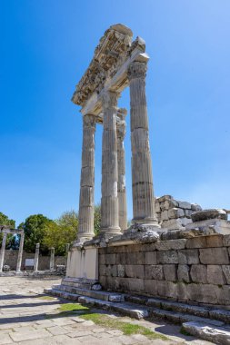 Bergama 'da Pergamon Akropolu (Bergama Akropolu). İzmir, Türkiye. Pergamon Antik Şehir.