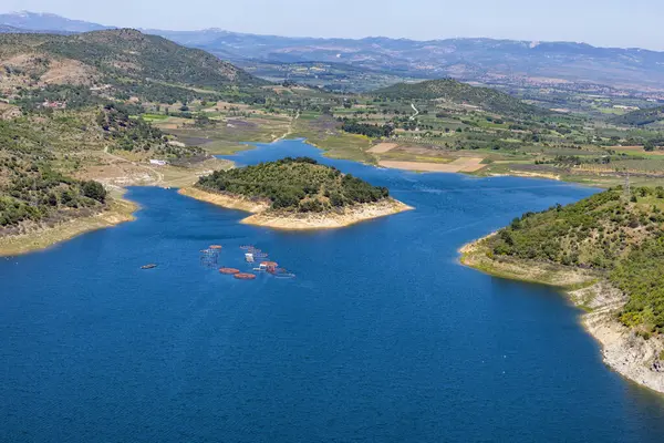 Bergama 'daki Kestel Barajı. İzmir, Türkiye. Kestel Barajı, Bergama bölgesinde yer almaktadır..