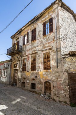 İzmir 'in Bergama ilçesi. Bergama 'nın eski tarihi evleri.