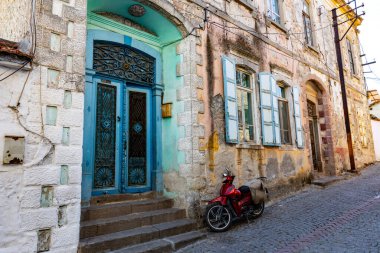 İzmir 'in Bergama ilçesi. Bergama 'nın eski tarihi evleri.
