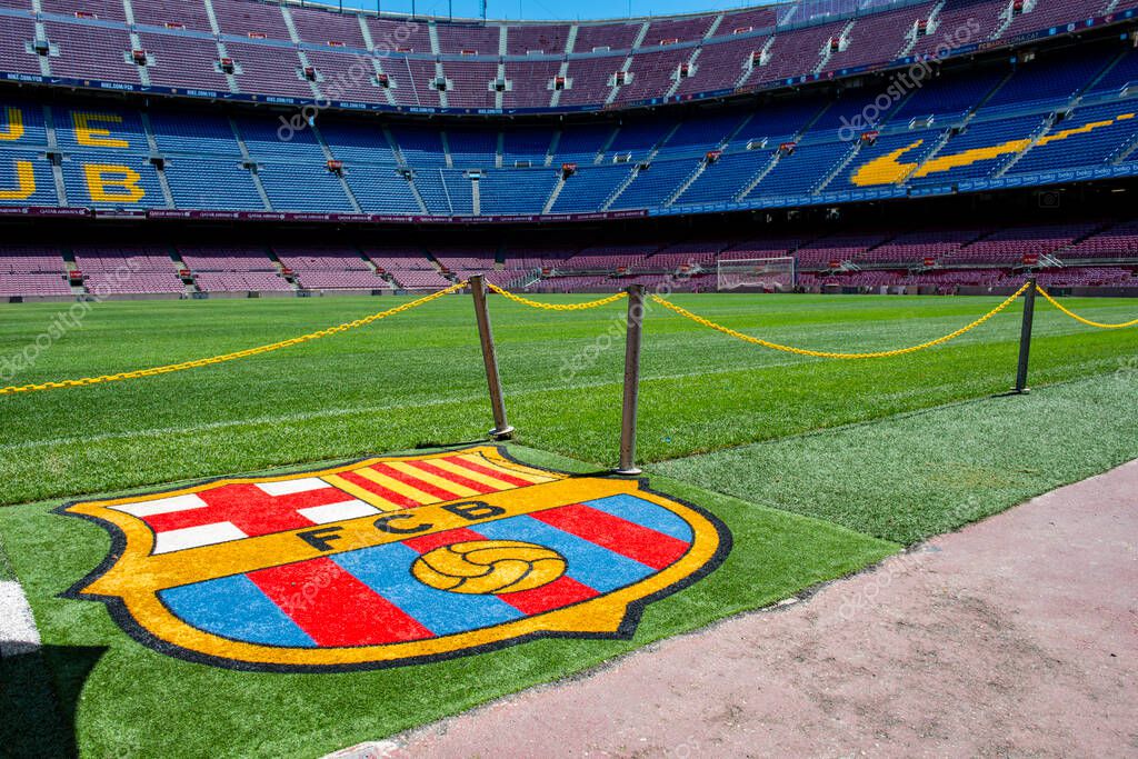 Barcelona, Spain - May 28, 2016: Camp Nou. View of the Camp Nou. The stadium of Football Club Barcelona team.