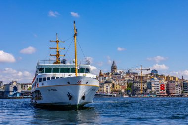 İstanbul, Türkiye - 28 Haziran 2025: İstanbul, Türkiye. Güzel İstanbul boğaz manzarası.