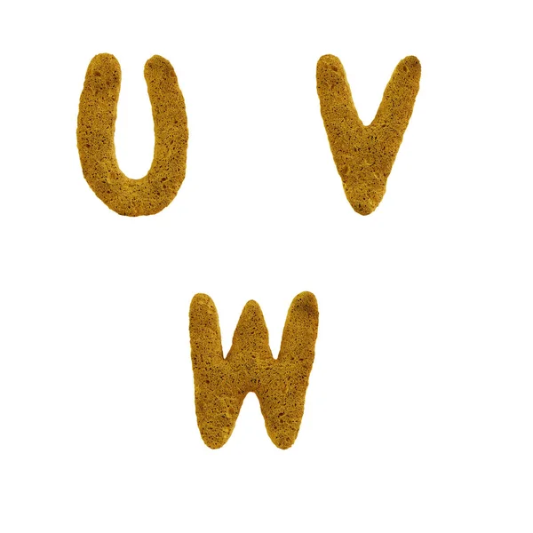 Визуализация Желтой Губчатой Заглавной Буквы Алфавита Буквы — стоковое фото