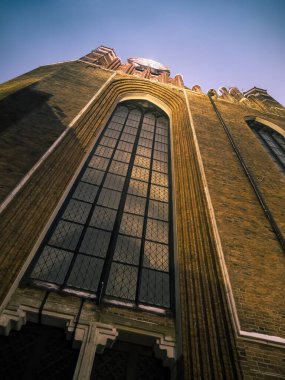 Historical St Mary Church at dusk, Gdansk, Poland
