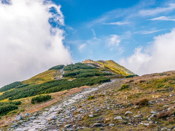 Een Panoramisch Uitzicht Babia Mountain Peak Ook Bekend Als Devil — Stockfoto