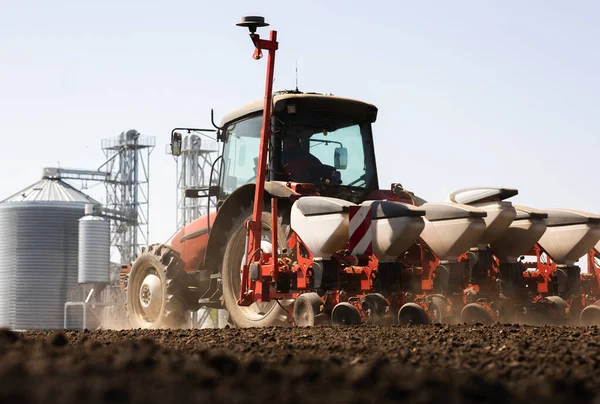 Zemědělské Stroje Traktor Secí Stroj Pro Setí Kukuřice — Stock fotografie