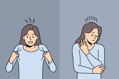 Kadın, erkek arkadaşının sadakatsizliği haberini aldıktan sonra öfke ve güvensizlik gösterir. Farklı duygulara ve zihinsel durumlara sahip iki kızın psikolojik desteğe ihtiyacı var.