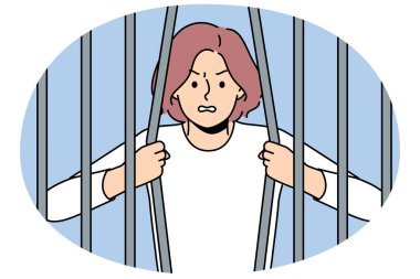 Kadın mahkum, ayrımcılığa ve kısıtlamalara karşı kavram savaşından dolayı esaretten kurtulmak için demir parmaklıkları kırıyor. Suçların cezasını çekmemek için hapishaneden kaçmaya çalışan bir kız mahkum.