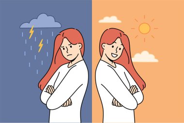 Yağmurda kızgın hisseden ve güneş doğduktan sonra sevinen kadının duygusal salıncağı. Psikoterapiste ihtiyacı olan kızda duygusal değişimler ve ani ruh hali değişiklikleri sorunu.