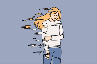 Depresyondaki kadın, antidepresan ve uyuşturucu bağımlılığı yüzünden kişilik bozukluğu yaşıyor. Stres ve hüsrandan muzdarip kızda kontrolsüz antidepresan kullanımı sorunları