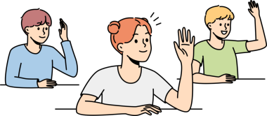 Gülümseyen çocuklar sınıfta el kaldırsın.