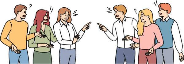 Sorra iki iş adamı ekibi farklı şirketler departmanlarında çalışıyor, karşılıklı sitem ediyorlar. Duyguları tecrübe eden ve anlaşamayan kadın ve erkekler arasındaki çatışma ve kavgalar