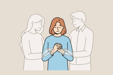 Ölü ebeveynlerin ruhları, sevdiklerinin felakette ölmesinden dolayı yetim olan büyük kızı destekliyor. Ruhlar, anne ve baba dua eden bayanın yanında durup uzun süreli depresyona yol açan kazadan sonra yas tutarlar.