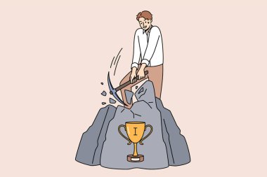 Kaya içinde kupa saklamak ve profesyonel hayatta başarı elde etmek isteyen iş adamları için bir meydan okuma. Yönetici için meydan okuma güçlü motivasyon ve rakipleri yönetme hırsı