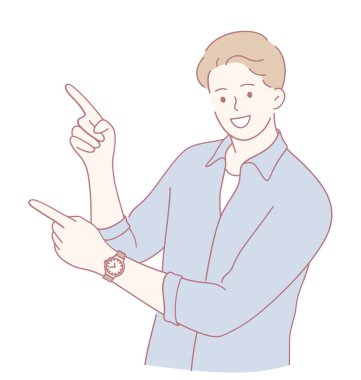 Canlı bir genç adam coşkuyla gülümsüyor ve medya ve reklam projeleri için ideal olduğunu söylüyor.