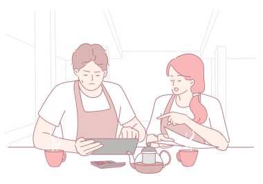 Sıcak bir kafede, iki barmen bir tablet kullanarak düşünceli bir tartışmaya girişirler, yaratıcılığı ve takım çalışmasını somutlaştırırlar.