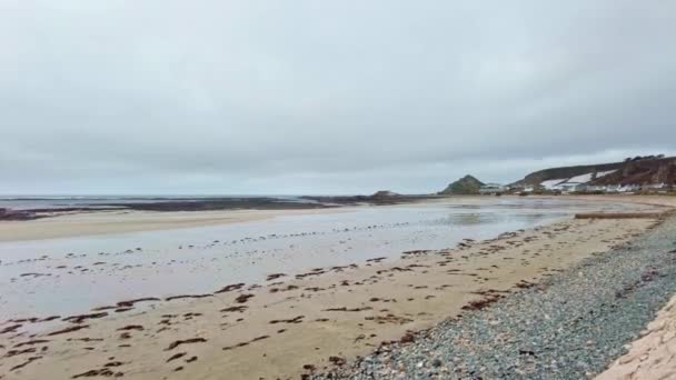 Jersey Island 2022 Footage Louzire Slip View Ouens Bay Cloudy — 비디오