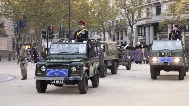 Londres Reino Unido 2022 Regimiento Más Antiguo Del Ejército Británico — Vídeos de Stock