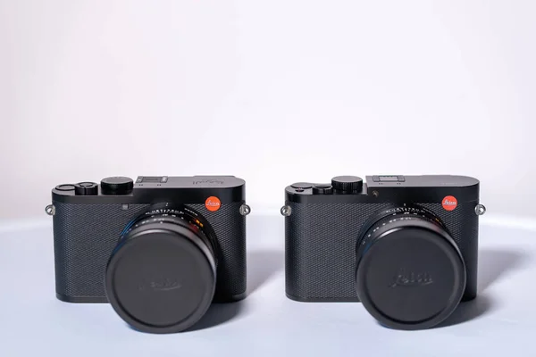 Londra Ngiltere 2022 Güzel Klasik Görünümlü Modern Dijital Leica Kameralar — Stok fotoğraf