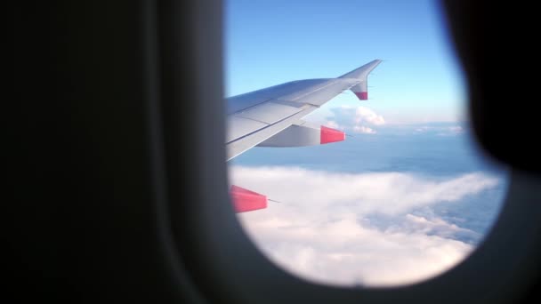 Korfu Adası Yunanistan 2023 Yaz Günü Bir Uçağın Penceresinden Görülen — Stok video