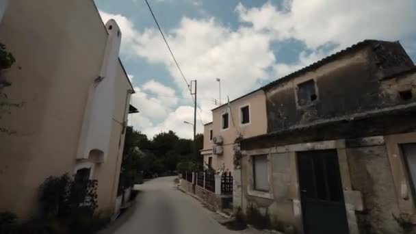 Corfou Île Grèce 2023 Profitez Voyage Ensoleillé Travers Charmant Village — Video