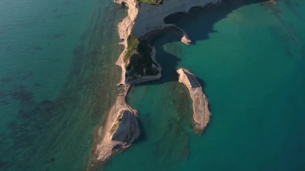 Île Corfou Grèce 2023 Images Aériennes Drones Cap Drastis Aux — Video