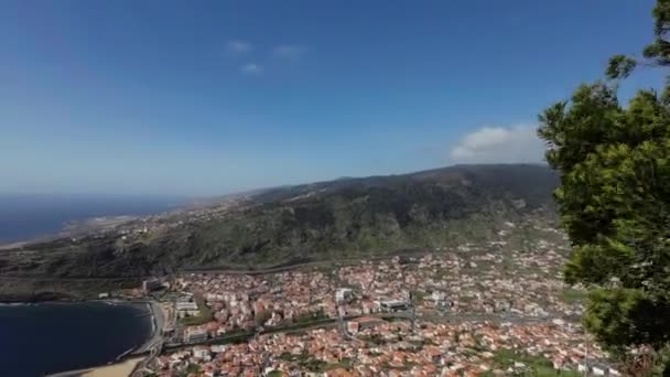 Madeira Portugal 2023 Magnífica Vista Una Hermosa Playa Praia Machico — Vídeo de stock