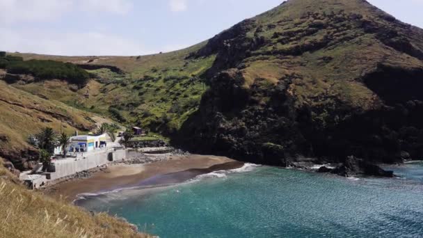 Прогулянка Стежкою Пляжу Прахінья Каналу Острові Мадейра — стокове відео