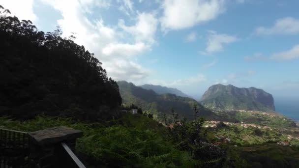 Går Stigen Till Prainha Canial Stranden Madeira — Stockvideo