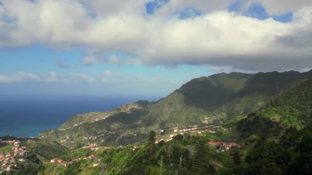 Madeira Portugal 2023 Hermosas Vistas Panorámicas 600 Metros Penha Dguia — Vídeos de Stock