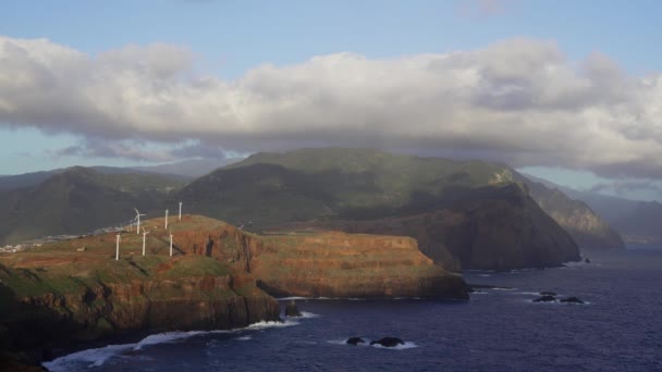 Madeira Portugal 2023 Hermosa Vista Isla Madeira Amanecer Desde Miradouro — Vídeos de Stock