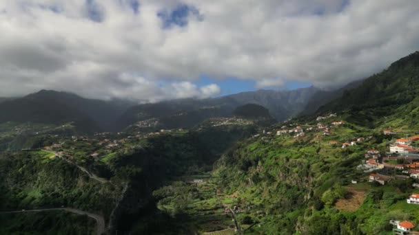 Мадейра Португалия 2023 Прекрасный Панорамный Вид 600 Метров Скалы Пенья — стоковое видео