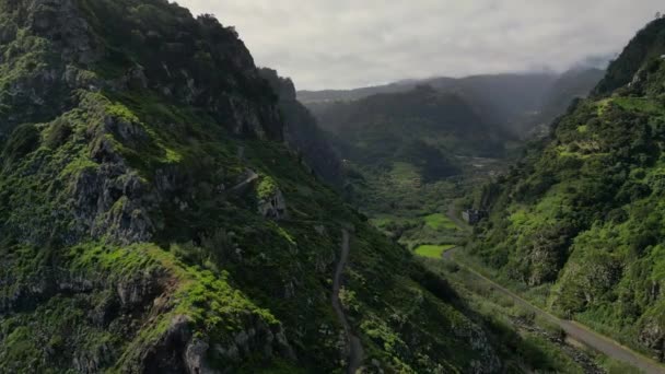 Madeira Portekiz 2023 600 Metre Penha Guia Nın Güzel Panoramik — Stok video
