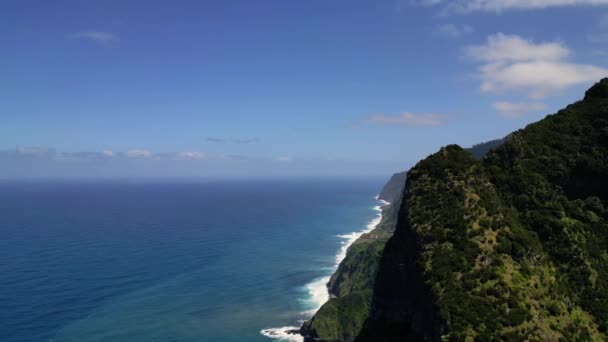 Madeira Portugal 2023 Belas Vistas Ilha Miradouro Bom Jesus Dia — Vídeo de Stock