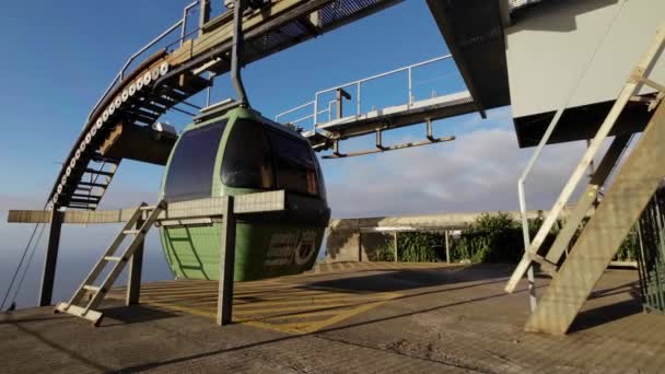 Мадейра Португалия 2023 Потрясающие Кадры Беспилотника Высоты Над Уровнем Моря — стоковое видео