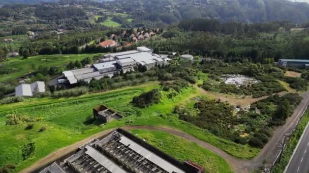 Madeira Portugal 2023 Flygfoton Från Jordbruksföretaget För Produktion Och Bearbetning — Stockvideo