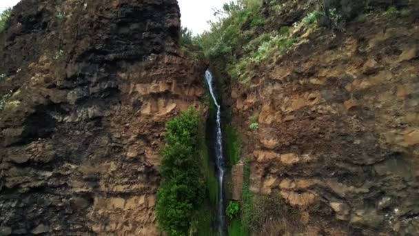Madeira Πορτογαλία 2023 Εκπληκτικό Υλικό Από Cascata Dos Anjos Waterfon — Αρχείο Βίντεο