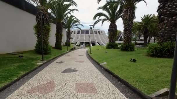 Мадейра Португалія 2023 Приголомшлива Архітектура Казино Мадейра Фуншалі — стокове відео