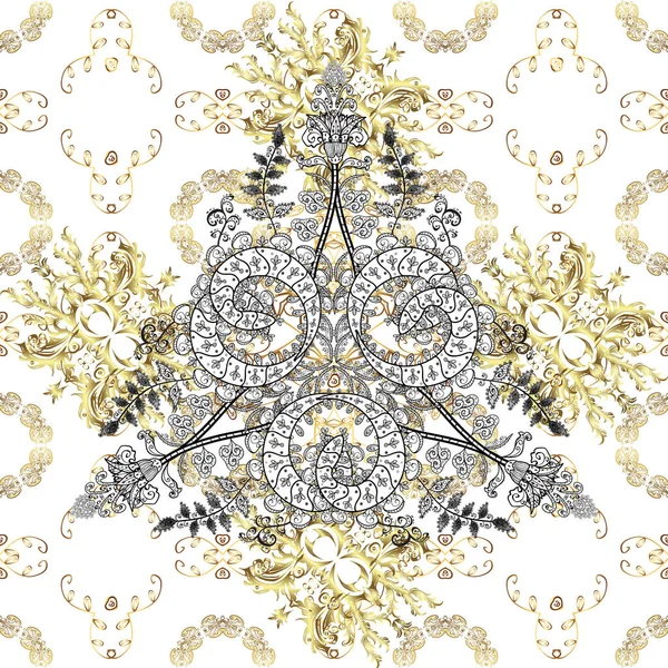 Vektorarchitektonisches Muslimisches Texturdesign Islamisch Gefärbtes Mandala Rundes Ornament Auf Weißen — Stockvektor