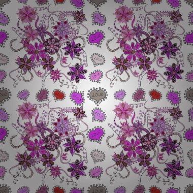 Vektör çizimi. Suluboya stilinde siyah, beyaz ve nötr renklerde. Pürüzsüz bahar deseni ve küçük çiçekler.