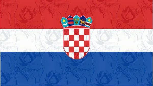 Háttér Színes Zászló Horvátország Zászlója — Stock Fotó