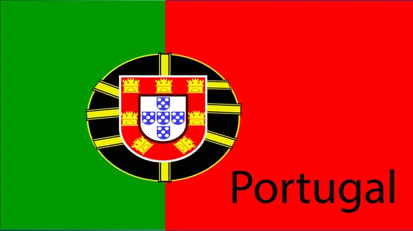 Renkli Bayraklı Arka Plan Portekiz Bayrağı — Stok fotoğraf