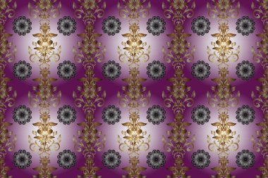 Minimalist geometrik tasarım. Raster hattı tasarımı. Bej, nötr ve mor renklerde Art Deco Deseni. Kusursuz. Lüks klasik illüstrasyon. 1920-30 motifleri. Kıvırcık arkaplan.