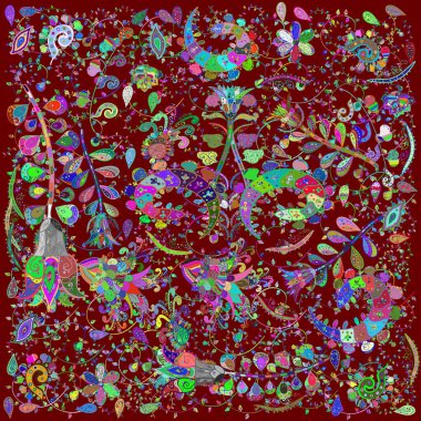 Üretim, duvar kağıdı, baskı, hediye paketi ve scrapbooking Tekstil veya kitap için çiçek sorunsuz arka plan kapsar. Vektör çizim. Küçük ölçekli çiçek basit şirin desen.