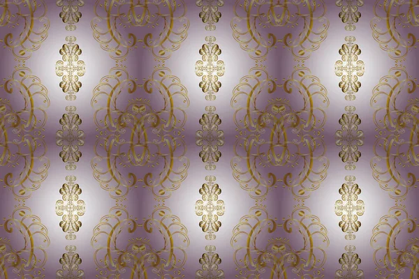 Ornate Raster Decoratie Naadloze Damast Patroon Achtergrond Voor Behang Ontwerp — Stockfoto