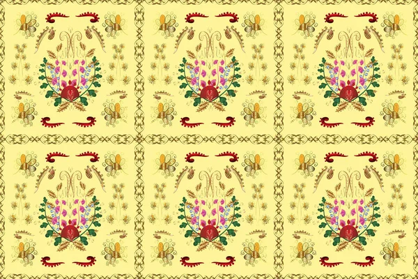 Traditionelles Orientalisches Ornament Nahtlos Klassisch Goldenes Muster Goldenes Muster Auf — Stockfoto