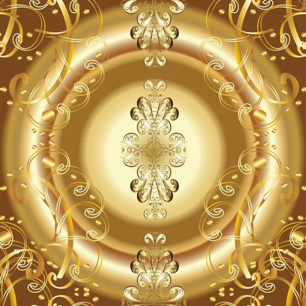 디자인 템플릿을 윤활유가 베이지 노란색 갈색의 스타일의 초대장 페이지를 황금색 — 스톡 사진