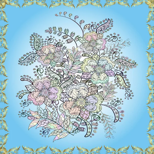 Ινδική Floral Μενταγιόν Paisley Μοτίβο Διάνυσμα Στυλ Τατουάζ Χέννα Εθνοτική — Διανυσματικό Αρχείο