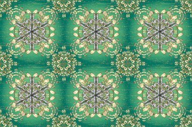 Kusursuz altın desen. Altın çiçekli süs brokar kumaş ve cam desenli. Çiçek desenli altın metal. Altın elementli beyaz, yeşil ve mavi renkler.